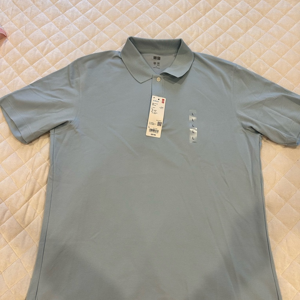 Uniqlo Blue Polo Shirt Classic Design
